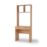 スタッキングシェルフ　カウンター　２列　オーク材突板