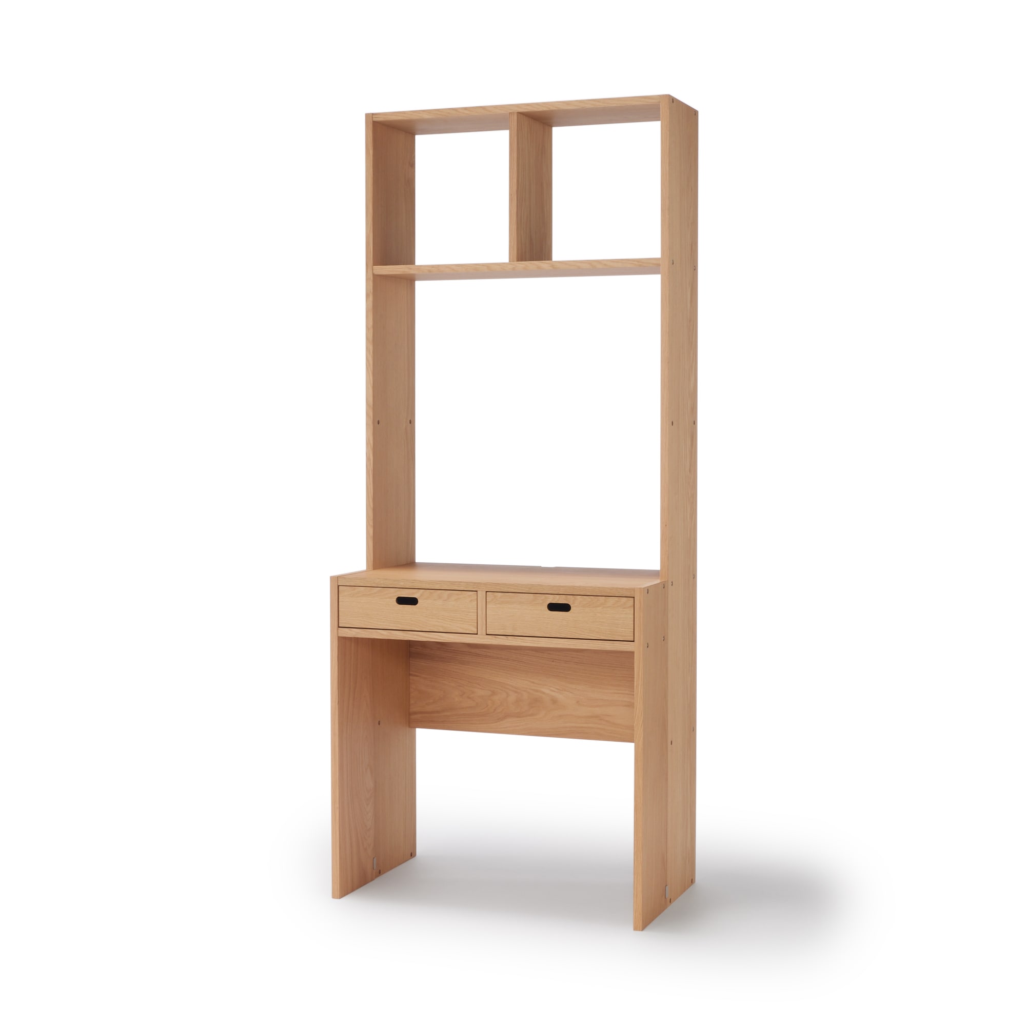 スタッキングシェルフ　カウンター　２列　オーク材突板