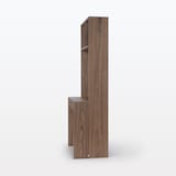 スタッキングシェルフ　カウンター　２列　ウォールナット材突板