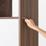 スタッキングシェルフ　カウンター　３列　ウォールナット材突板