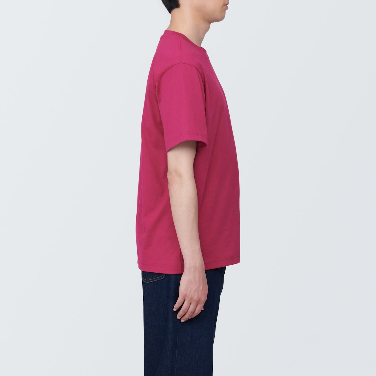 紳士　天竺編みクルーネック半袖Ｔシャツ