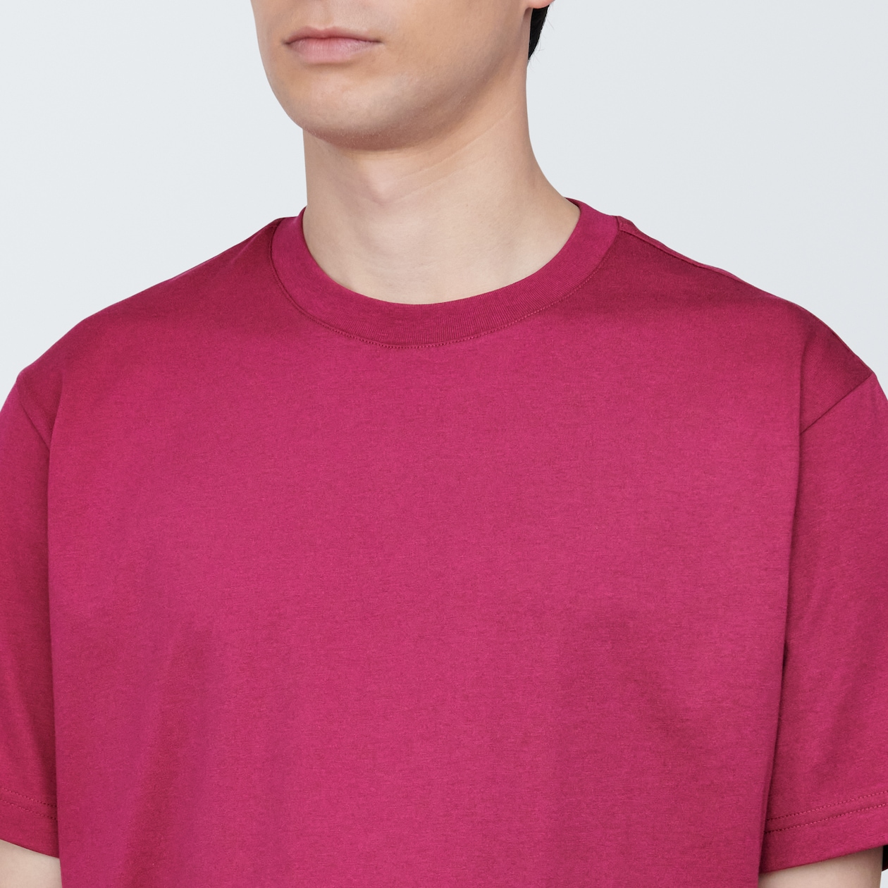 紳士　天竺編みクルーネック半袖Ｔシャツ
