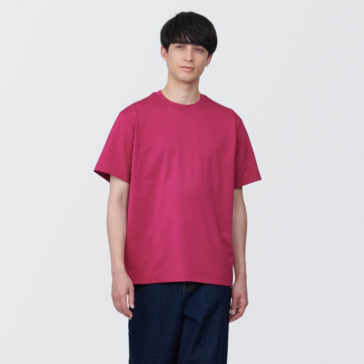 紳士　天竺編みクルーネック半袖Ｔシャツ