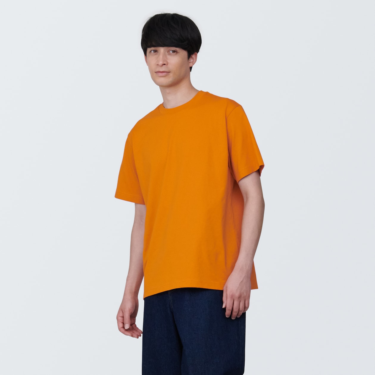 紳士　天竺編みクルーネック半袖Ｔシャツ