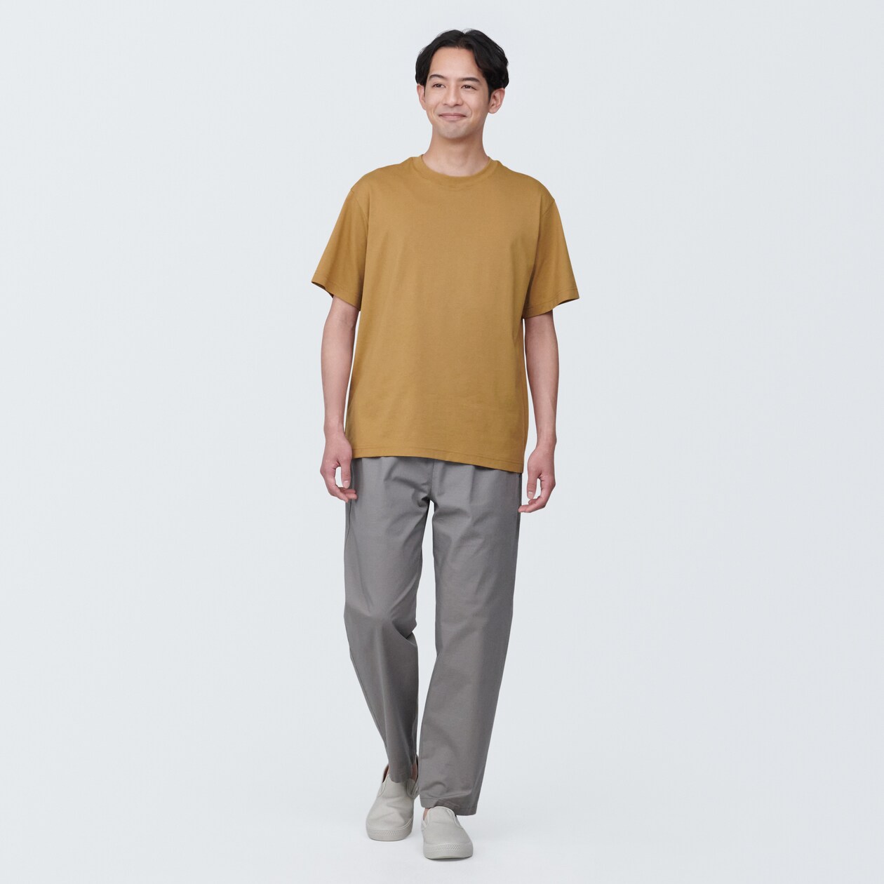 紳士　天竺編みクルーネック半袖Ｔシャツ