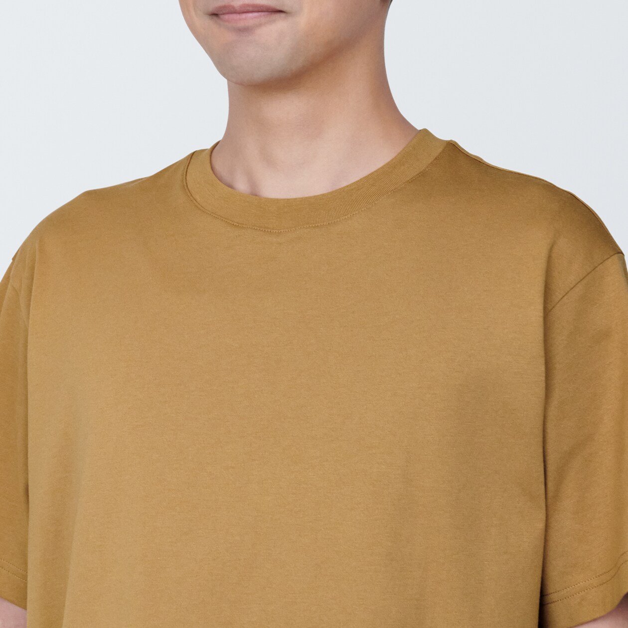 紳士　天竺編みクルーネック半袖Ｔシャツ