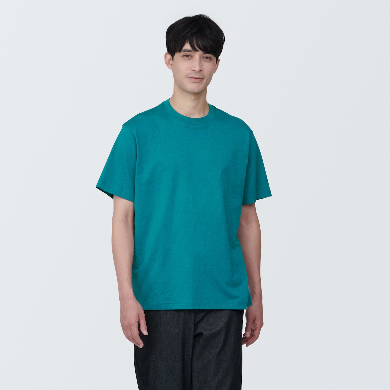 紳士　天竺編みクルーネック半袖Ｔシャツ