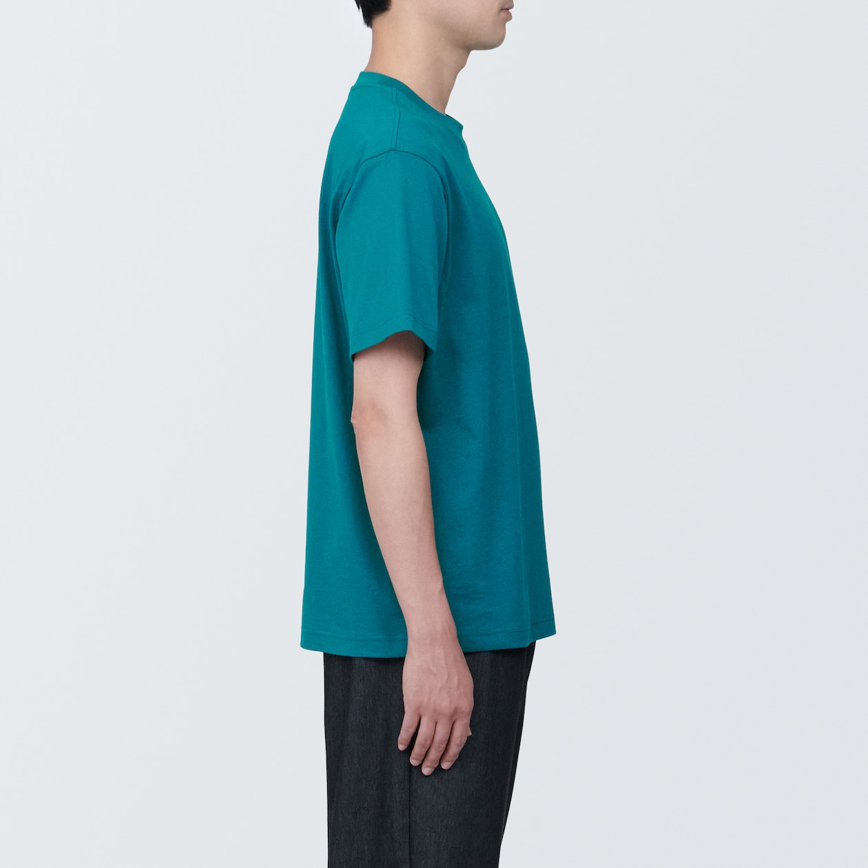 紳士　天竺編みクルーネック半袖Ｔシャツ