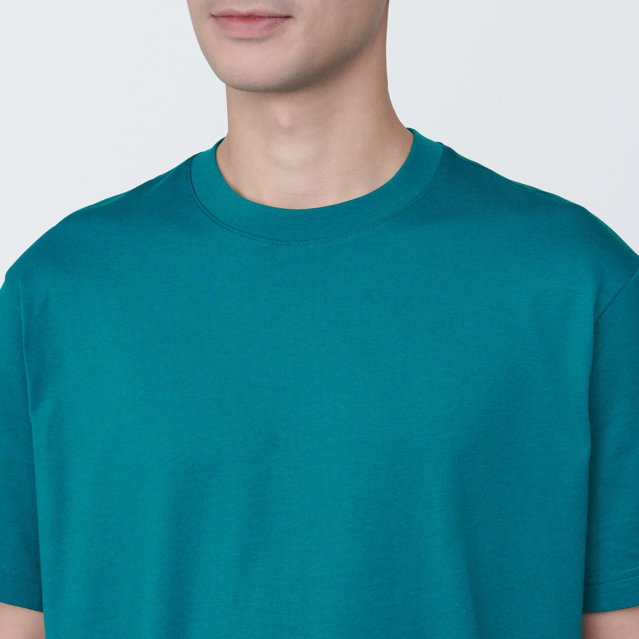 紳士　天竺編みクルーネック半袖Ｔシャツ