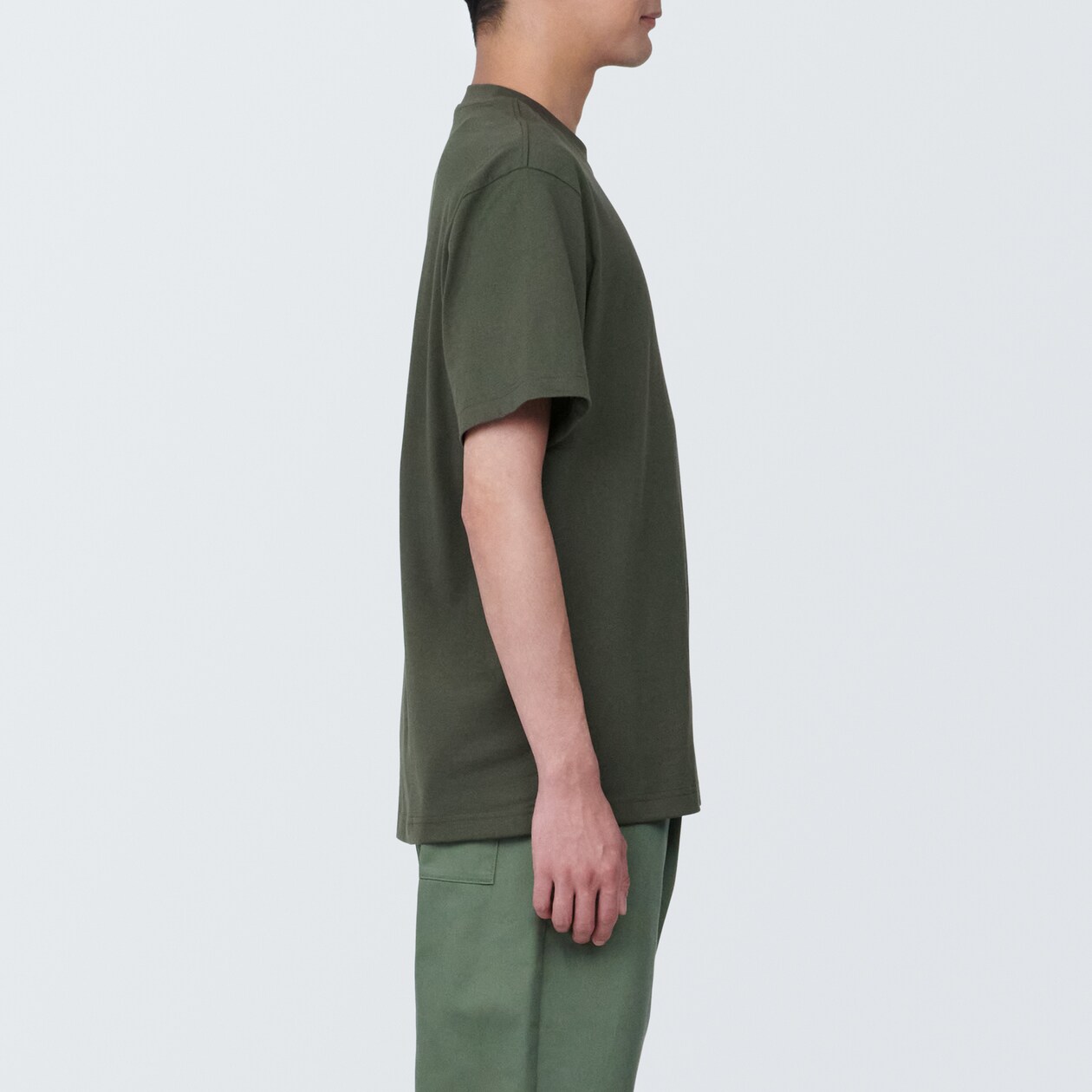 紳士　天竺編みクルーネック半袖Ｔシャツ