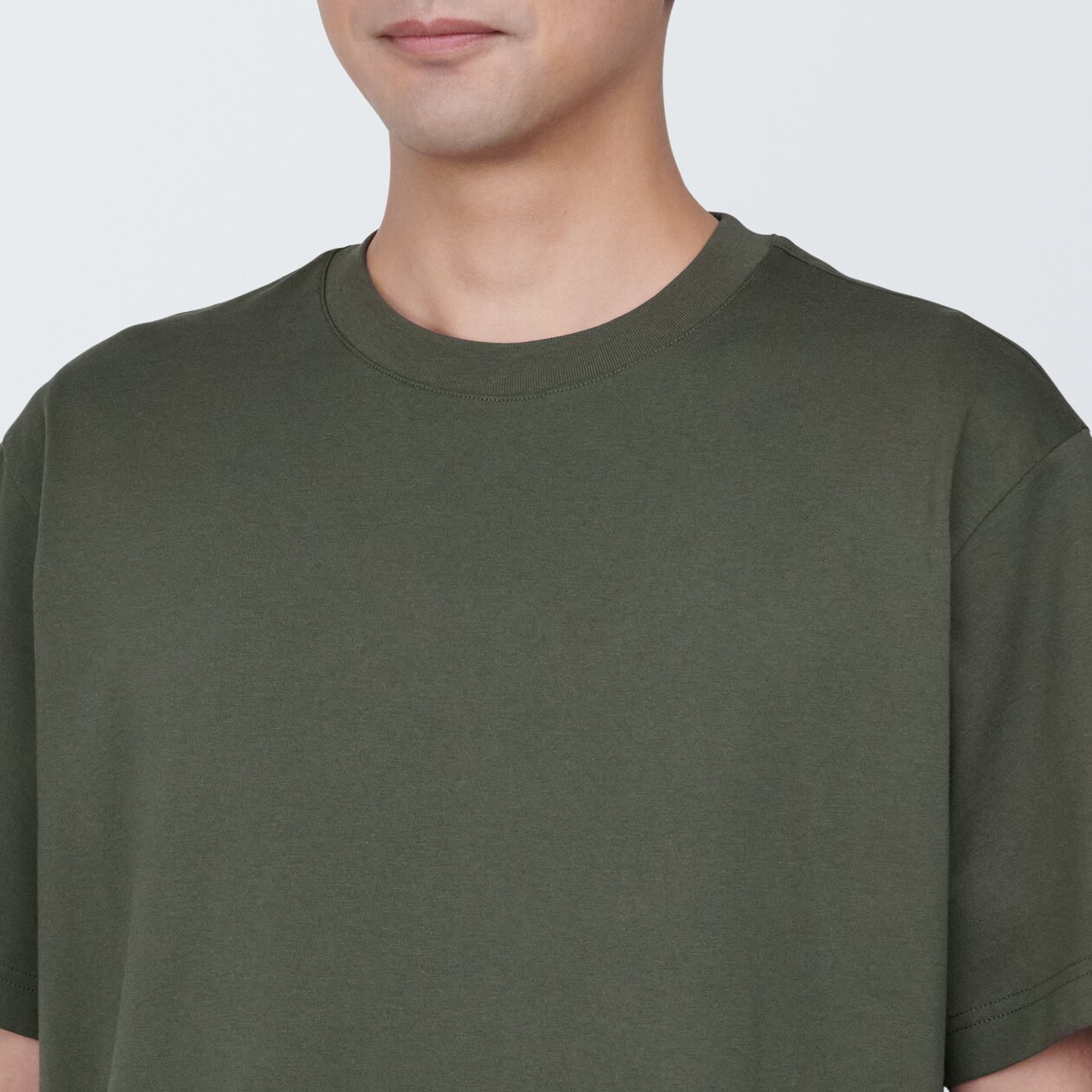 紳士　天竺編みクルーネック半袖Ｔシャツ