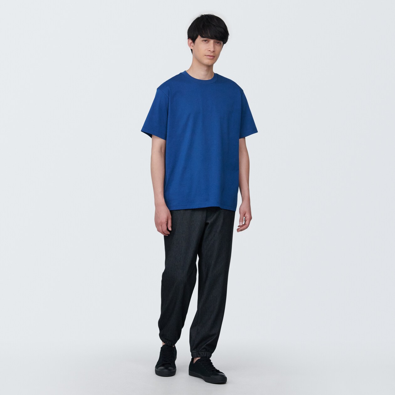 紳士　天竺編みクルーネック半袖Ｔシャツ