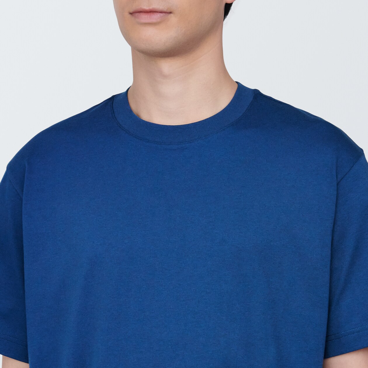 紳士　天竺編みクルーネック半袖Ｔシャツ