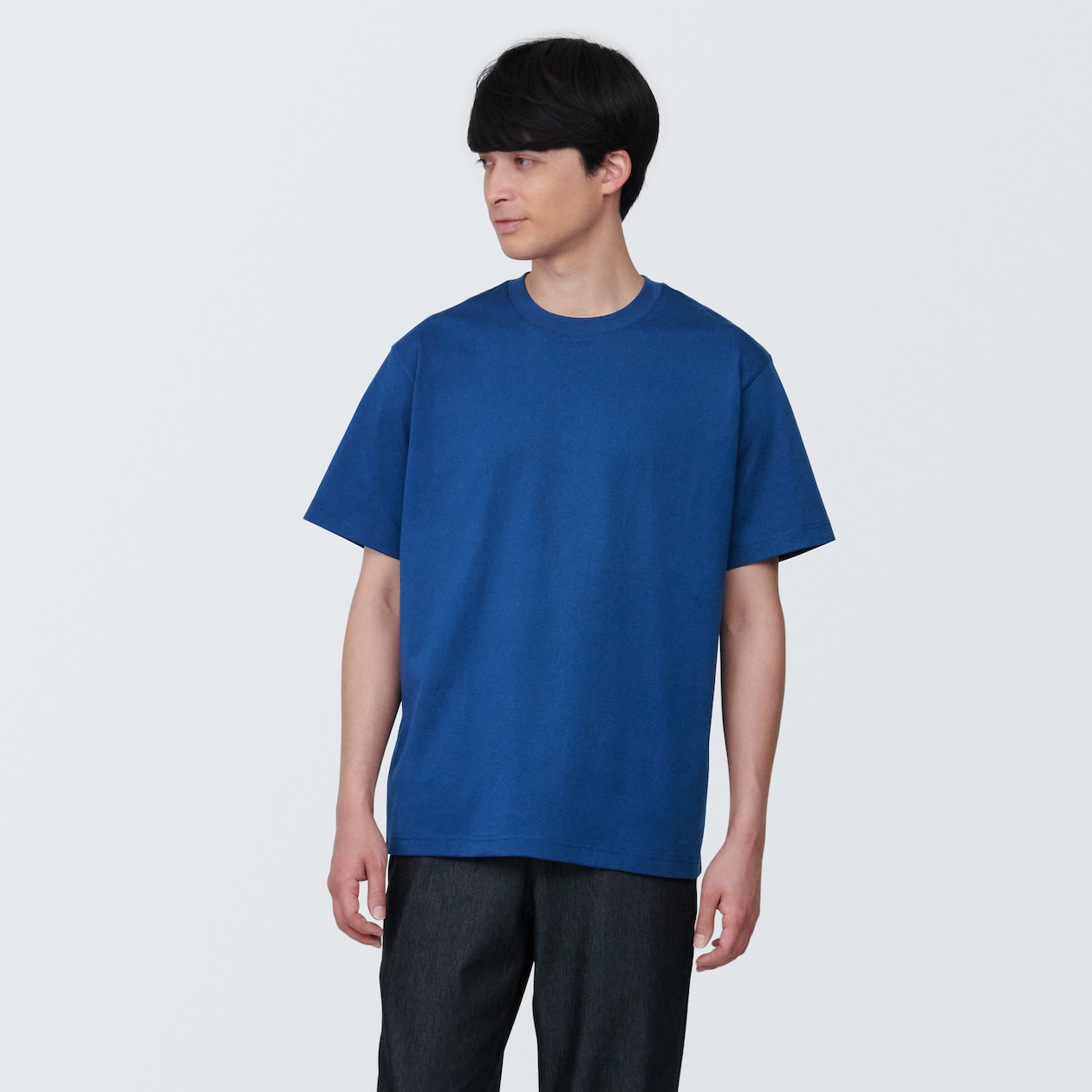 紳士　天竺編みクルーネック半袖Ｔシャツ