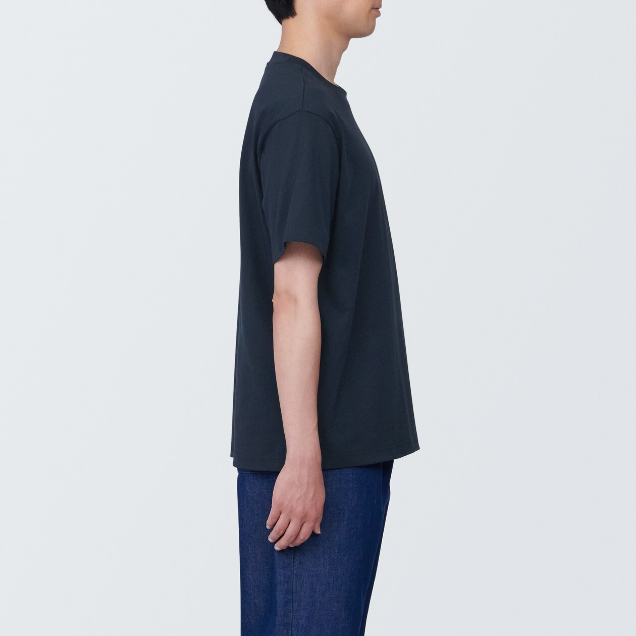 紳士　天竺編みクルーネック半袖Ｔシャツ