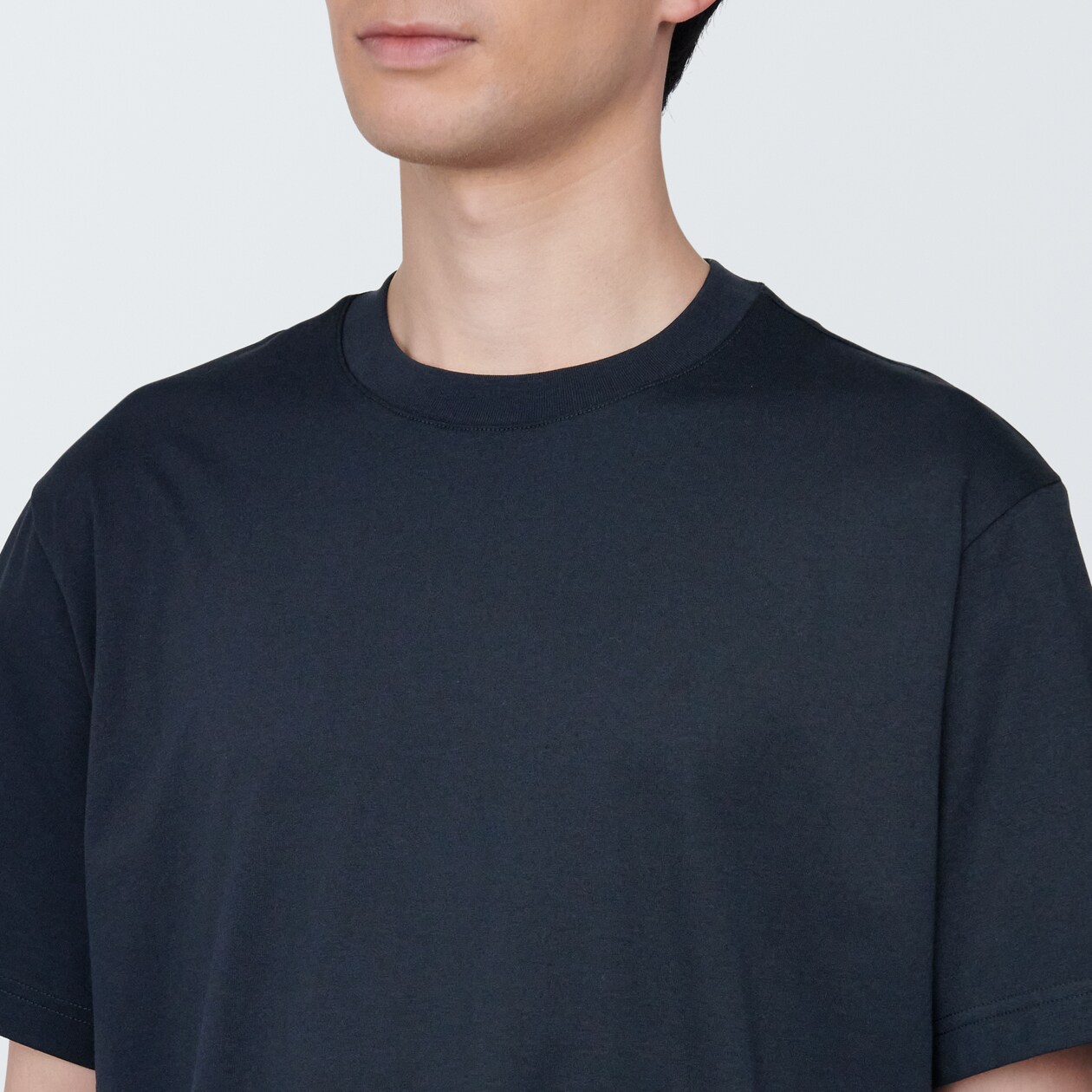 紳士　天竺編みクルーネック半袖Ｔシャツ