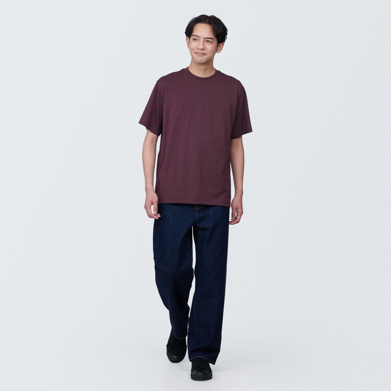 紳士　天竺編みクルーネック半袖Ｔシャツ