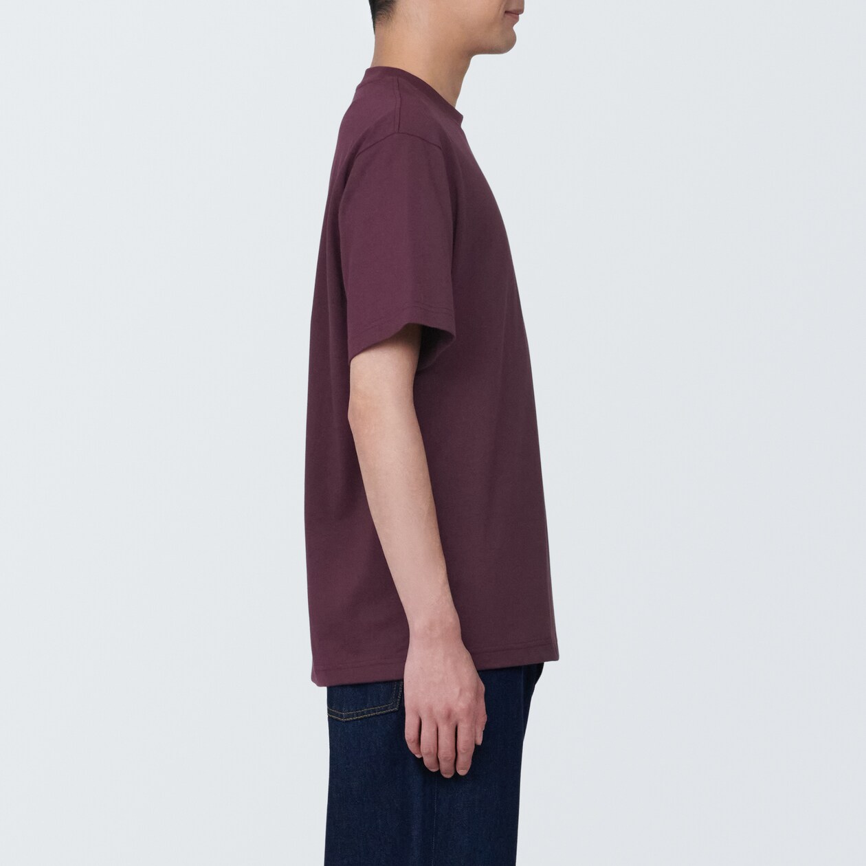 紳士　天竺編みクルーネック半袖Ｔシャツ