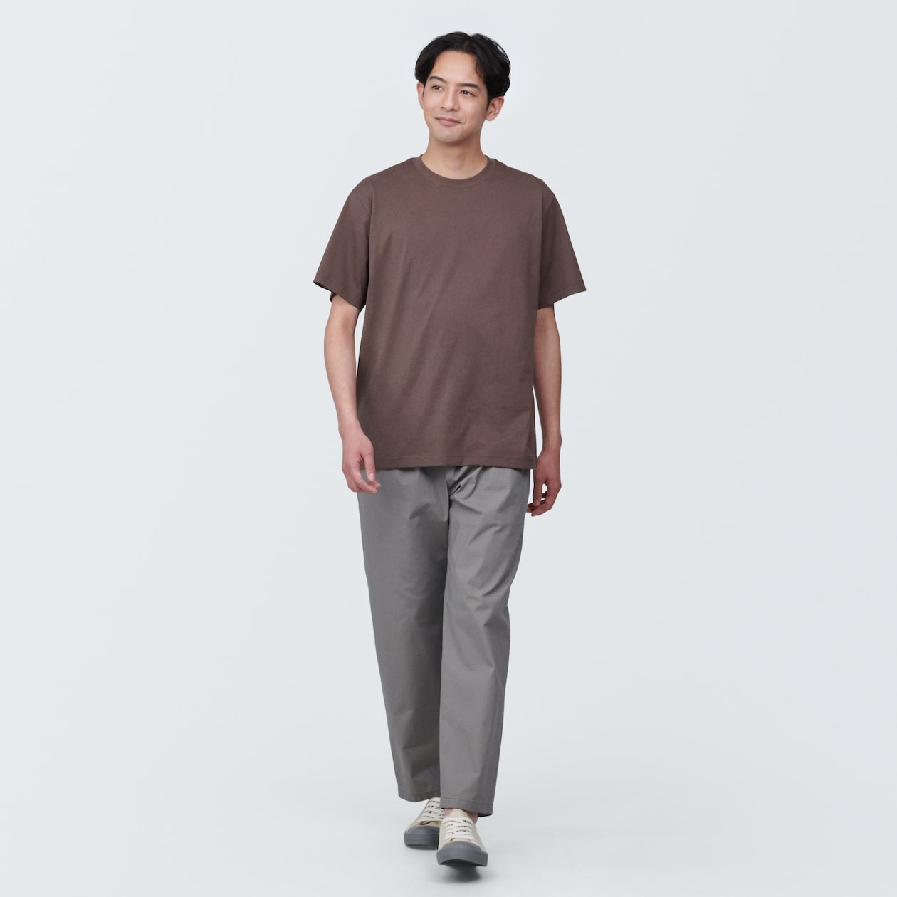 紳士　天竺編みクルーネック半袖Ｔシャツ