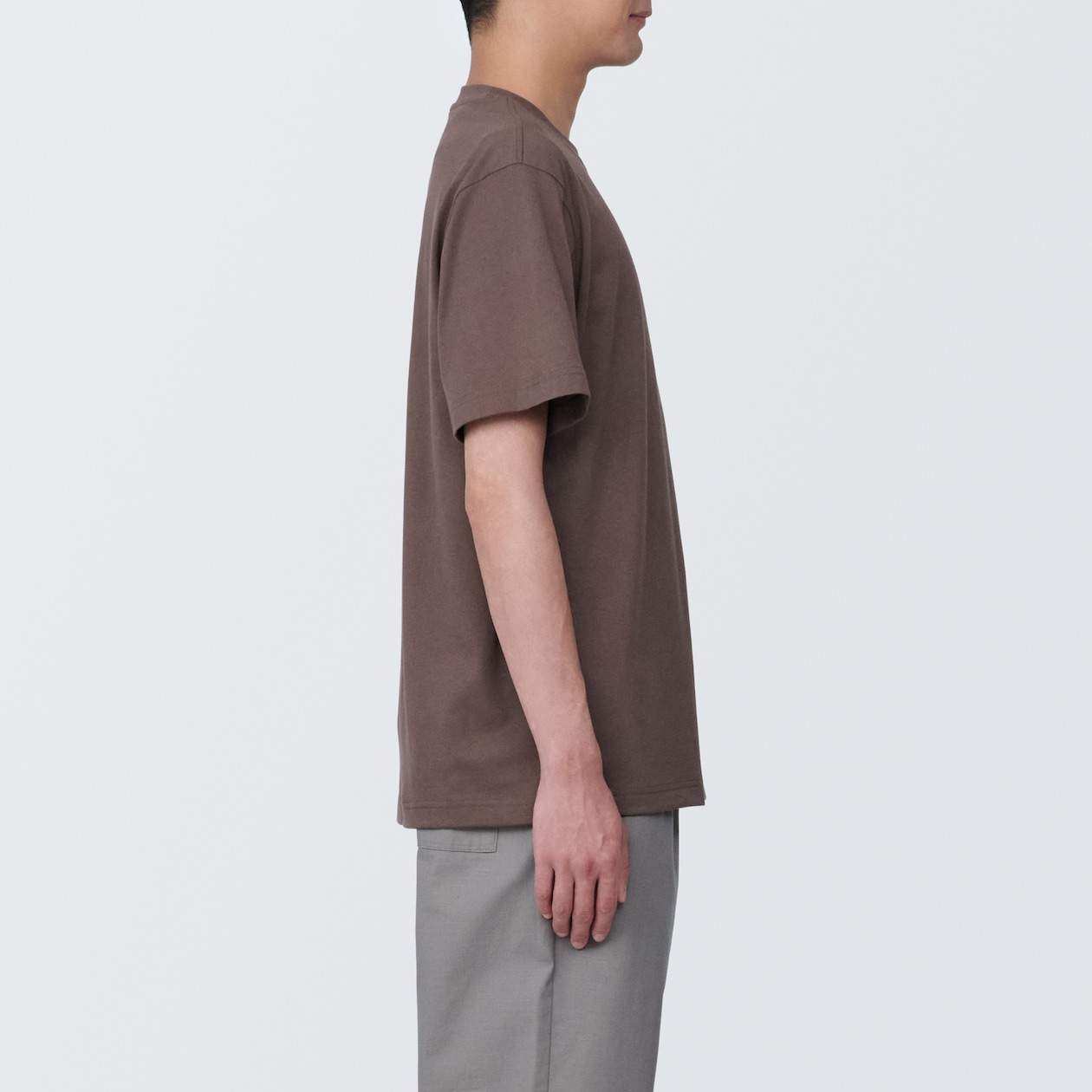 紳士　天竺編みクルーネック半袖Ｔシャツ