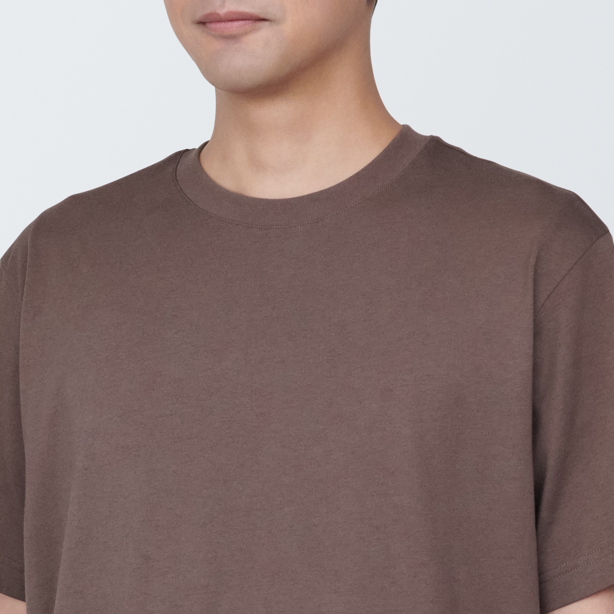 紳士　天竺編みクルーネック半袖Ｔシャツ