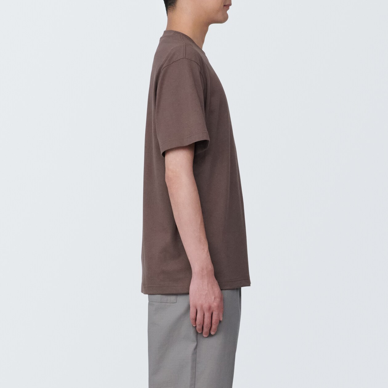 紳士　天竺編みクルーネック半袖Ｔシャツ