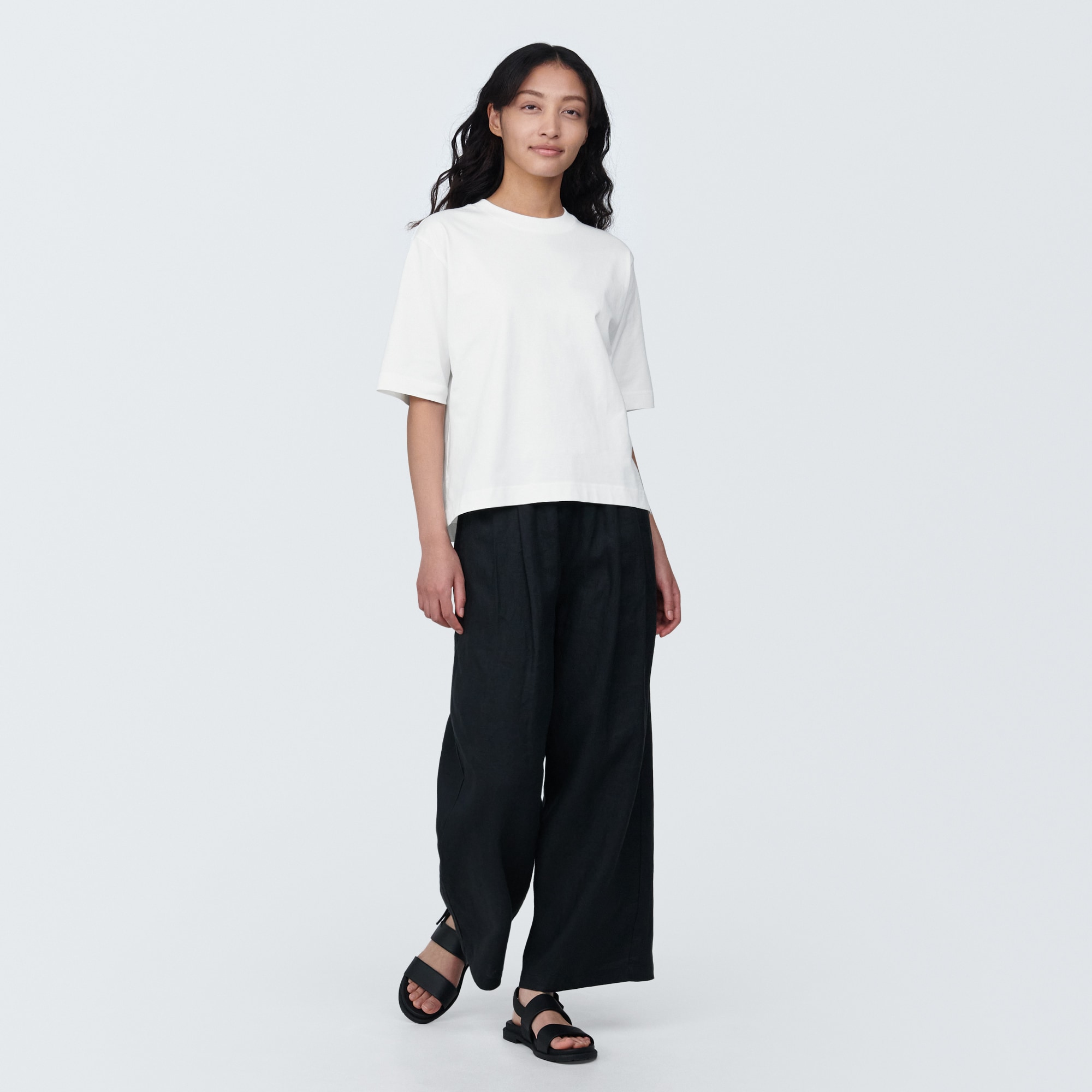レビュー高評価の商品 婦人 無印良品 | 涼感UVカットワイド半袖Tシャツ トップス