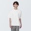紳士　ＵＶカット天竺編みクルーネック半袖ニットＴシャツ