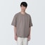 紳士　ＵＶカット天竺編みクルーネック半袖ニットＴシャツ