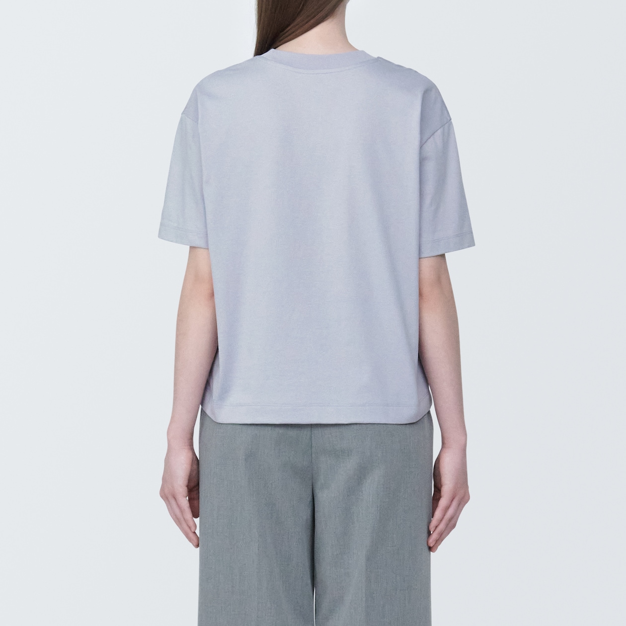 婦人　天竺編みクルーネック半袖Ｔシャツ