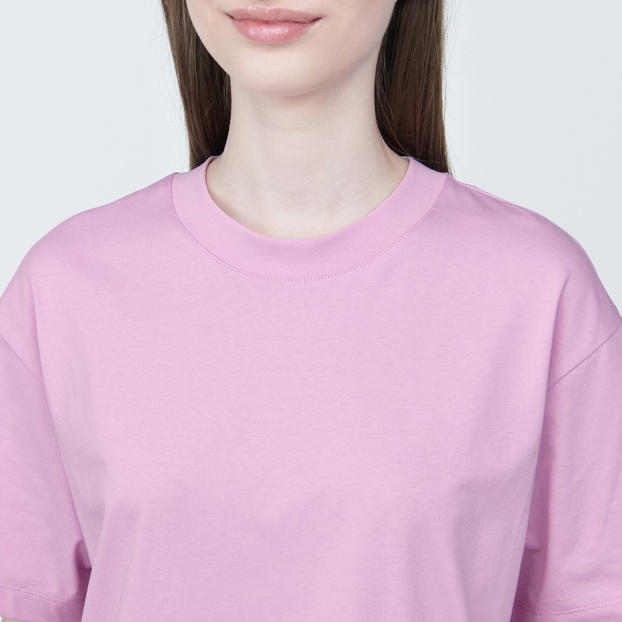 婦人　天竺編みクルーネック半袖Ｔシャツ
