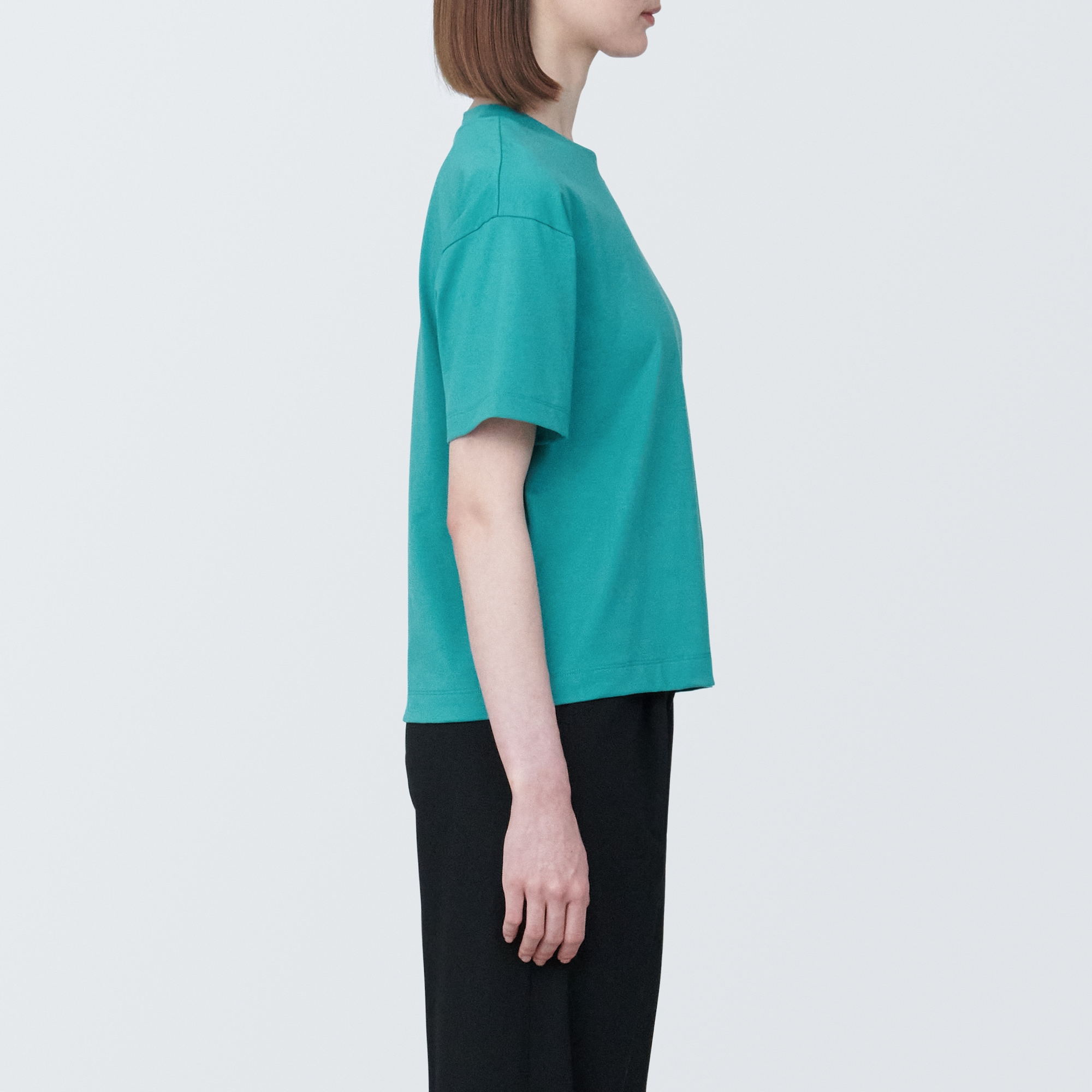 婦人　天竺編みクルーネック半袖Ｔシャツ