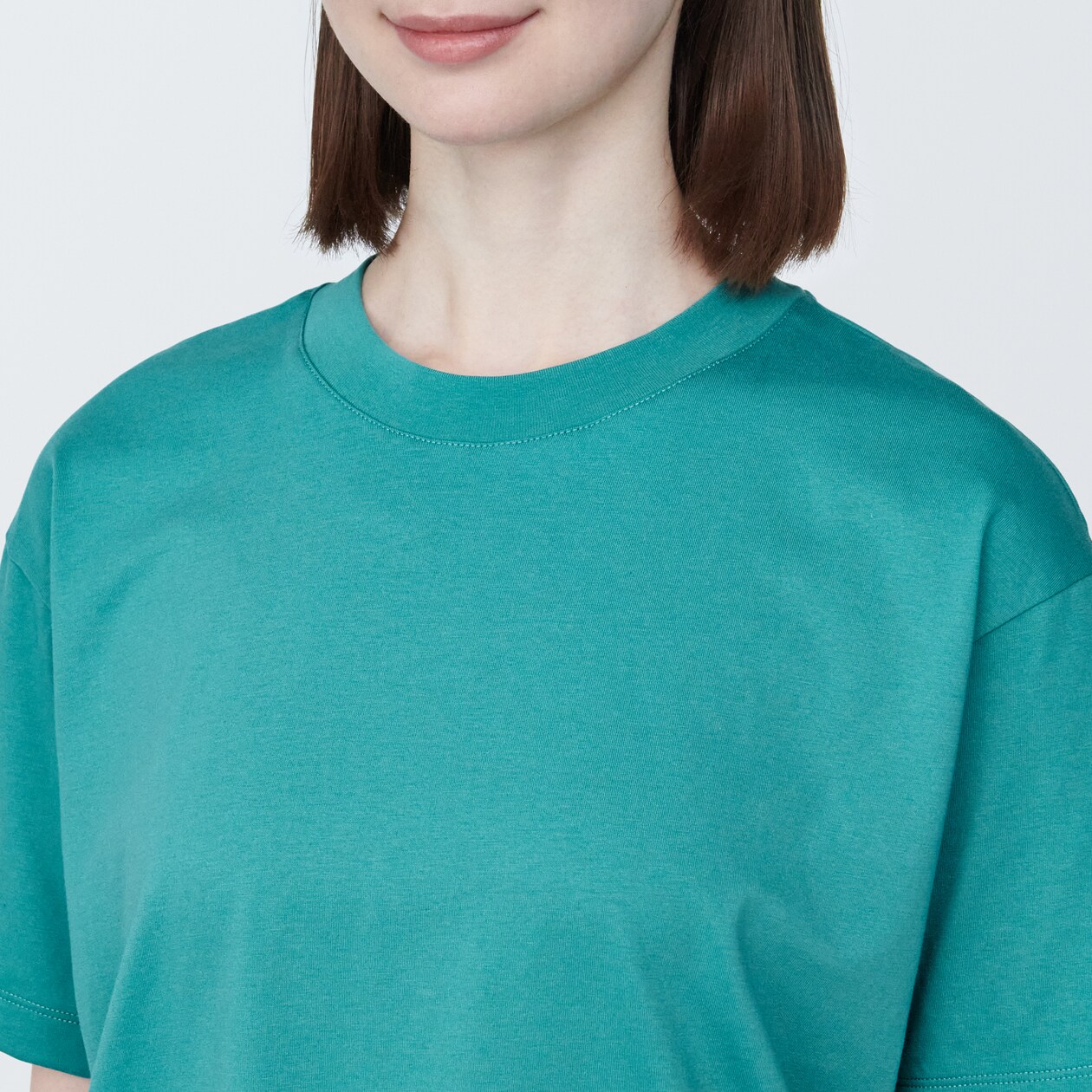 婦人　天竺編みクルーネック半袖Ｔシャツ