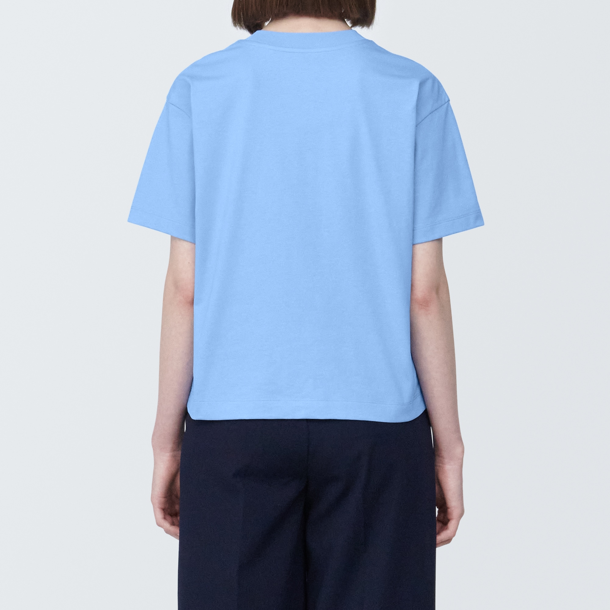 婦人　天竺編みクルーネック半袖Ｔシャツ