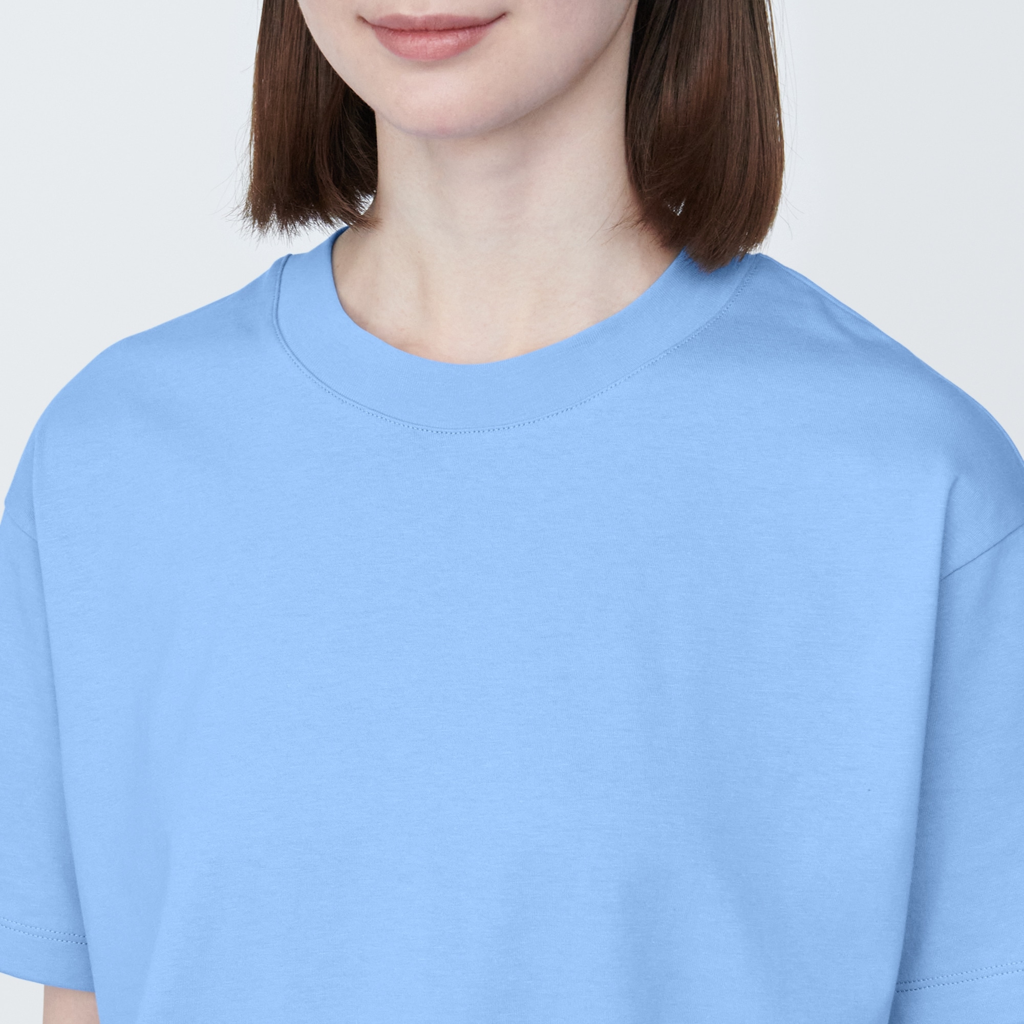 婦人　天竺編みクルーネック半袖Ｔシャツ