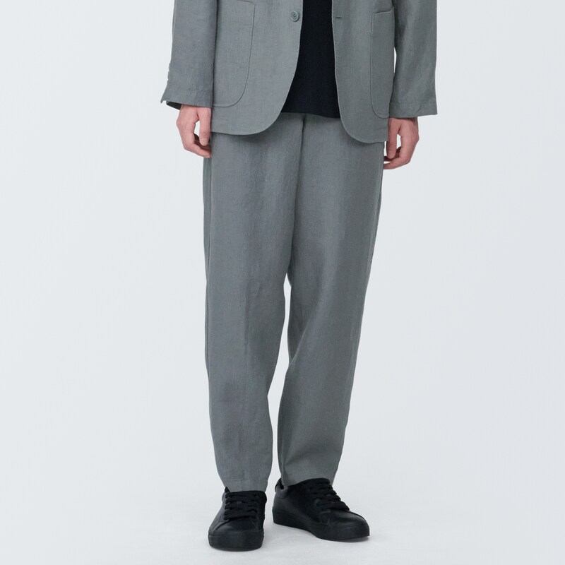 紳士 リネンテーパードパンツ | 無印良品