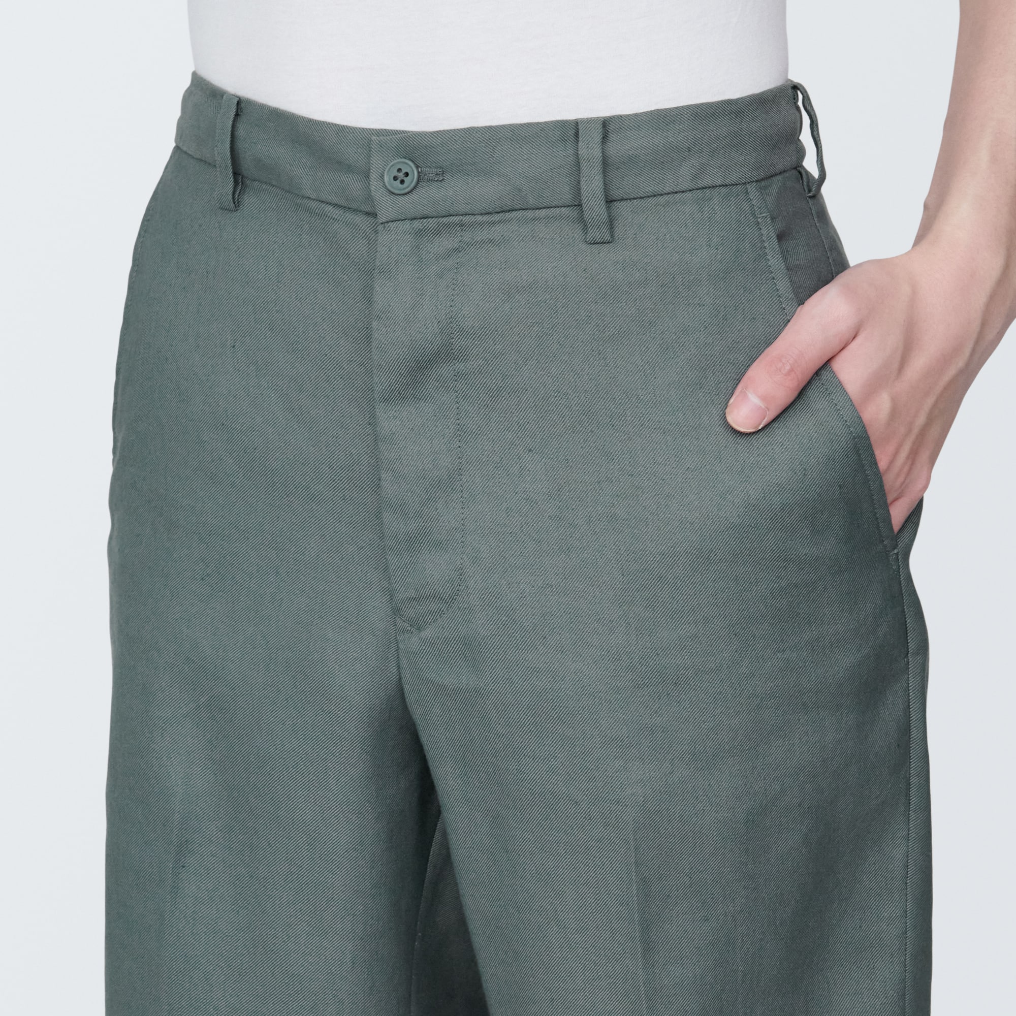 無印良品ハーフパンツ2枚セット/M-Lサイズ MUJI グレー カーキ