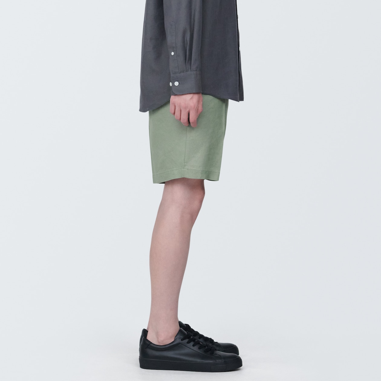 紳士　ヘンプ混ショートパンツ