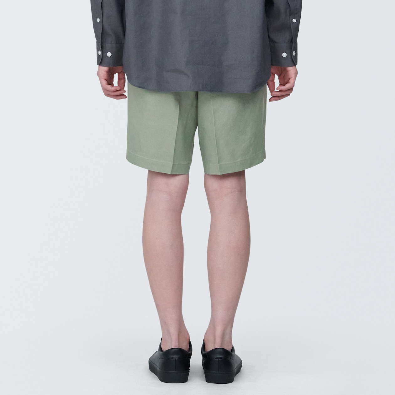 紳士　ヘンプ混ショートパンツ