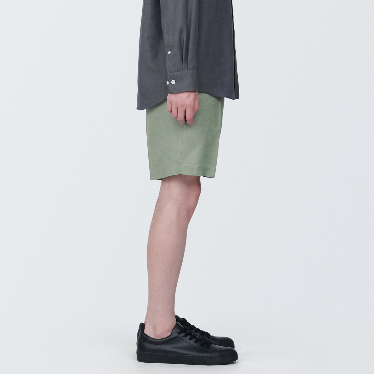 紳士　ヘンプ混ショートパンツ