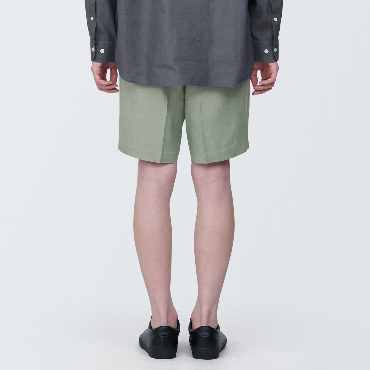 紳士　ヘンプ混ショートパンツ