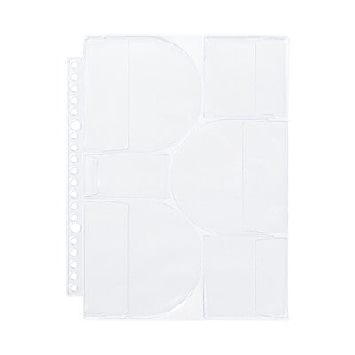 【Ａ５ワイド用】【６ポケット（大３／小２／ミニ１）】ポケットが選べるシリーズ　専用リフィル　２枚入