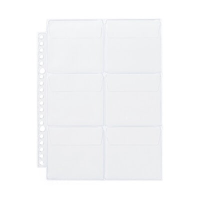 【Ａ５ワイド用】【６ポケット】ポケットが選べるシリーズ　専用リフィル　２枚入