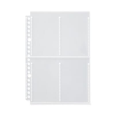 【Ａ５ワイド用】【チェキサイズ】ポケットが選べるシリーズ　専用リフィル　４ポケット　１０枚入