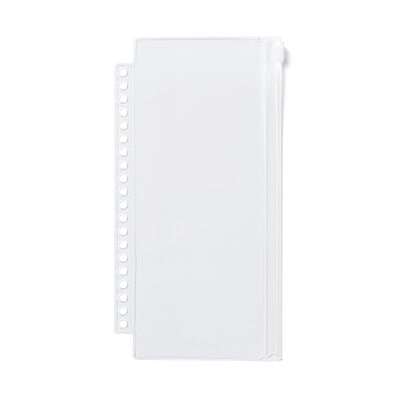 【Ａ５スリム用】ポケットが選べるシリーズ　専用リフィル　ファスナー付　１ポケット　２枚入