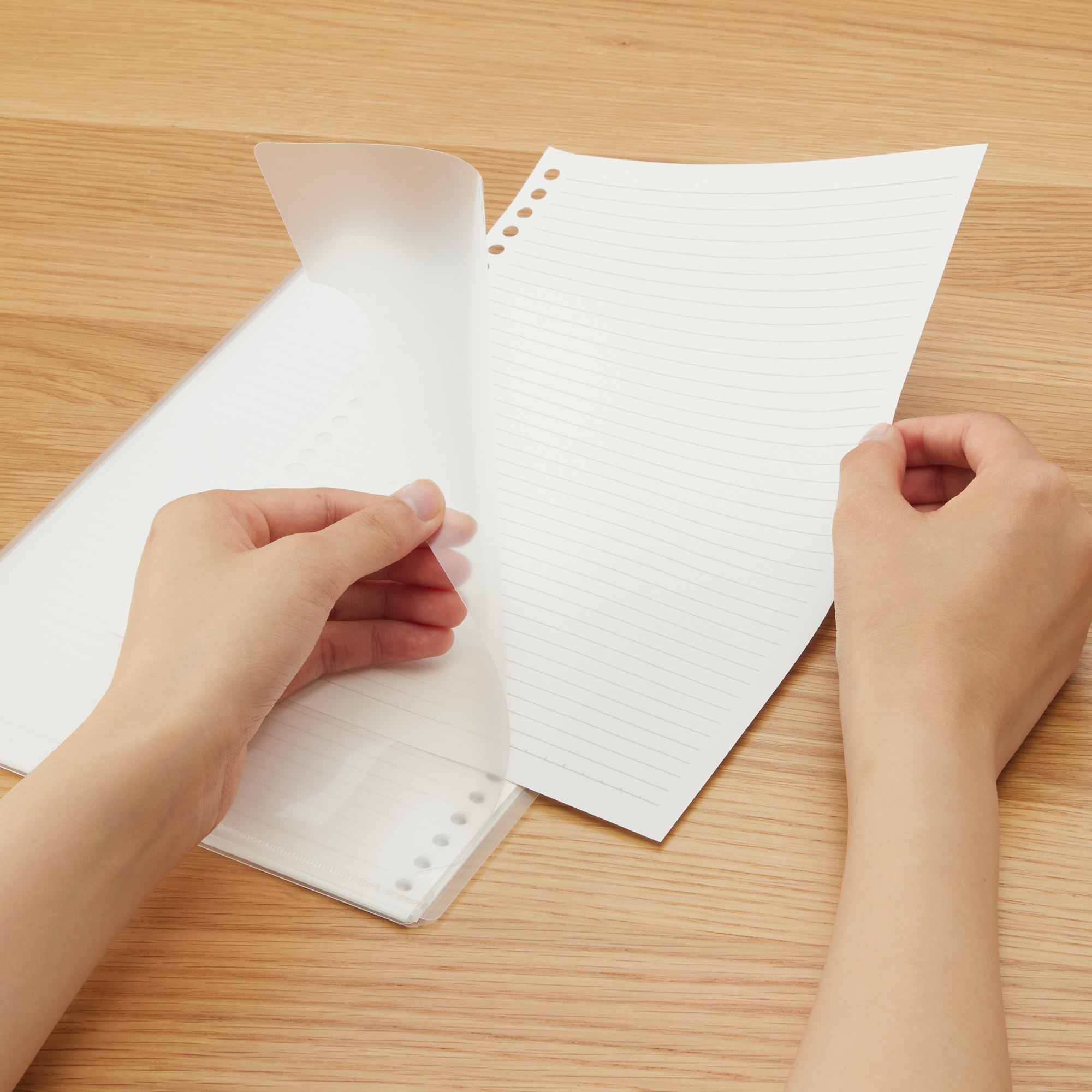 植林木ペーパー裏うつりしにくいルーズリーフ・ケース入り