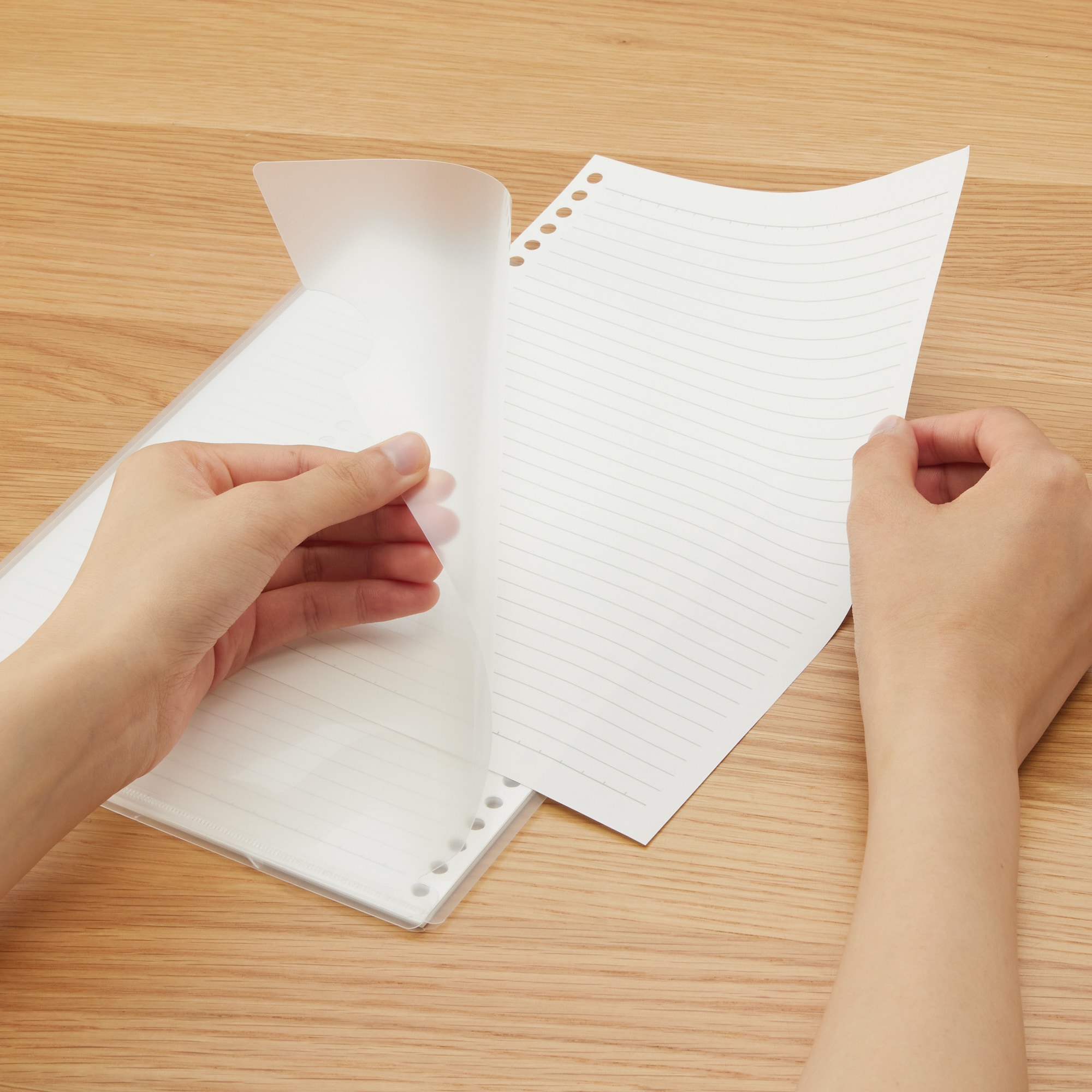 植林木ペーパー裏うつりしにくいルーズリーフ・ケース入り