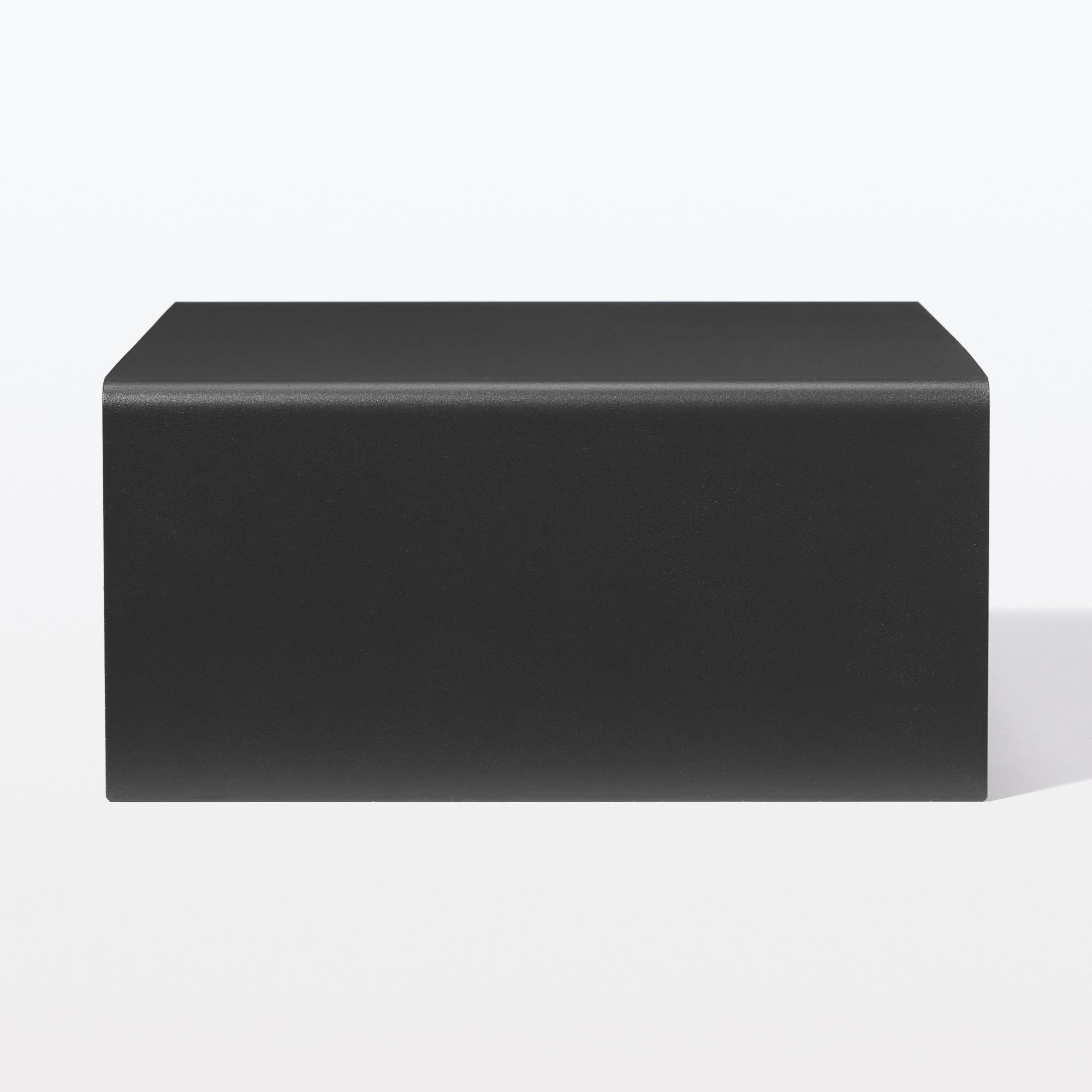 スチールモニタースタンド　引出付・ダークグレー