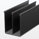 スチール仕切りスタンド・２仕切・ダークグレー