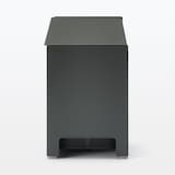 スチールタップ収納箱フラップ式・ダークグレー